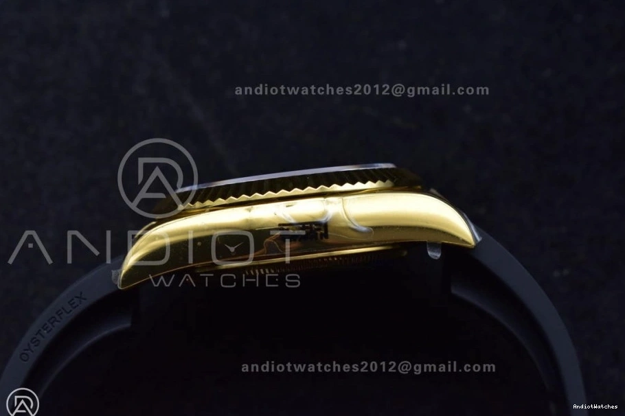 (Gain A23J Best Sky-Dweller ZF 336238 Weight) 1:1 Black Durable YG Edition Dial on 1098 Strap Oysterflex 0410